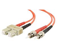 C2G 1 m SC-ST 62,5/125 mm-Cavo OM1 Multimode Duplex in Fibra Ottica in PVC (LSZH), Colore: Arancione Arancione Arancione 5 m