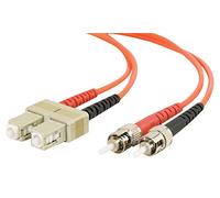 C2G 1 m SC-ST 62,5/125 mm-Cavo OM1 Multimode Duplex in Fibra Ottica in PVC (LSZH), Colore: Arancione Arancione Arancione 20M