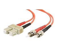 C2G 1 m SC-ST 62,5/125 mm-Cavo OM1 Multimode Duplex in Fibra Ottica in PVC (LSZH), Colore: Arancione Arancione Arancione 15 m