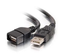 C2G 1m USB A Male to A Female Extension Cable cavo USB Nero