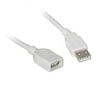 C2G 2,0 m USB 2.0 tipo A maschio a tipo A femmina prolunga cavo bianco