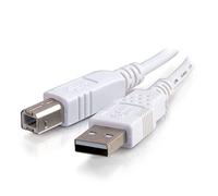 C2G 2 m USB 2.0 a/b Cavo - Cavo USB 2.0, USB a, USB B, Colore: Bianco