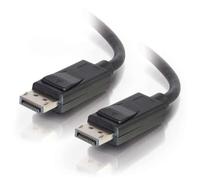 C2G 2m DisplayPort Cable with Latches 4K - 8K UHD M/M - Black Nero