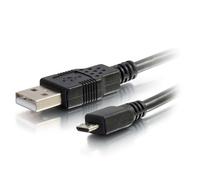 C2G 2m USB 2.0 A Male to Micro-USB B Male Cable cavo USB Nero
