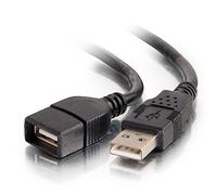 C2G 2m USB A Male to A Female Extension Cable 2m USB A USB A Maschio Femmina Nero cavo USB