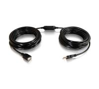 C2G 38999 USB Active Extension Cable - USB 2.0 A Male to A Female Cable, Center Booster Format, Black (39.4 Feet, 12 Meters)