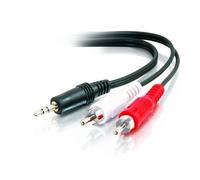 C2G 3ft 3.5mm/2xRCA cavo audio 0,9 m Nero