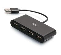 C2G 4-Port USB-A 2.0 Hub, Data Hub for Dell, Surface Pro, XPS, (Nintendo Swithc)