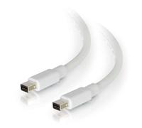 C2G 54411 Cavo Mini DisplayPort-DisplayPort, da connettore Mini DisplayPort, maschio/maschio, colore: bianco, polivinicloruro (PVC))