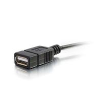 C2G 6" USB 2.0 cavo USB 0,15 m Micro-USB B USB A Nero