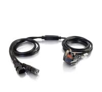 C2G 80628 3M 17 AWG UK Power Cable Splitter (2 x IEC320C13 to BS 1363) 9 Foot Ke