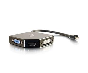C2G 80929 ADAPTADOR DE Cable Mini DISPLAYPORT HDMI, VGA, DVI Negro