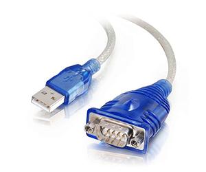C2G 81632 Adattatore USB Convertitore USB Seriale 0,46 m BluGrigio