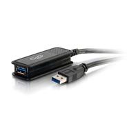 C2G 89943 cavo USB USB 3.2 Gen 1 [3.1 Gen 1] 5 m USB A Nero (C2G 5m USB 3.0 USB-