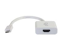 C2G Adattatore audio e video da USB C 3.1 a HDMI 4K, colore bianco, adatto per MacBook Pro, iPad Pro, Dell Latitude, Google Pixel, Chromebook, Nexus, Huawei e altri