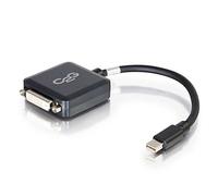 C2G Adattatore da Mini DisplayPort maschio a DVI-D Single Link femmina, 20 cm, nero, Full HD Mini DP o Thunderbolt, compatibile con Apple MacBook, Mac Mini, Mac Pro, Microsoft Surface Pro, Dell XPS e