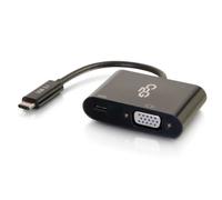 C2G Adattatore usb da C a VGA con erogazione dell'alimentazione - Nero