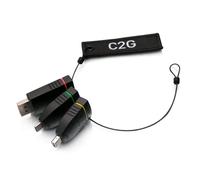 C2G Anello adattatore HDMI 4K universale con DisplayPort, Mini DisplayPort e USB-C con codice colore