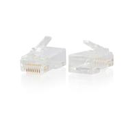 C2G / Cables To Go 00889 RJ45 Cat6 Spina modulare per Cavo Rotondo Solido/incagliato Multipack (Confezione da 50)