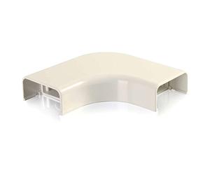 C2G /Cables to Go 16010 Wiremold Uniduct 2900 Bend Radius Compliant Flat Elbow, avorio