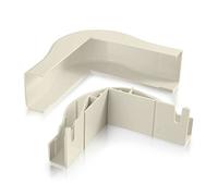 C2G/Cables to Go 16025 Wiremold Uniduct 2900 - Gomito esterno conforme al raggio di curvatura, colore: Avorio