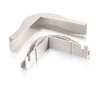 C2G/Cables to Go 16114 Wiremold Uniduct 2800 - Gomito esterno conforme al raggio di curvatura, colore: Bianco nebbia