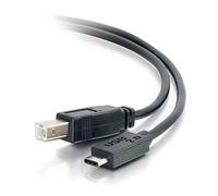 C2G /Cables To Go 28858 USB 2.0 USB-C a USB-B Cavo maschio/maschio (3 piedi) Thunderbolt 3, Tablet, Chromebook Pixel, Samsung Galaxy TabPro S, LG G6, Macbook