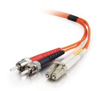 C2G /Cables to Go 36348 LC/ST LSZH Duplex 50/125 Cavo patch in fibra multimodale (8 metri, arancione)