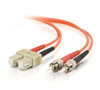 C2G /Cables to Go 36373 Cavo patch duplex in fibra multimodale SC/ST LSZH 50/125 (15 metri, arancione)