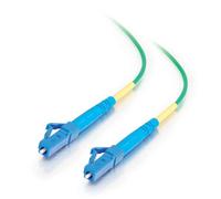 C2G /Cables to Go 37730 LC/LC - Cavo patch in fibra monomodale Simplex 9/125 Plenum, verde (1 metro)