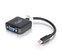 C2G /Cables to Go 54315 8" Convertitore adattatore da Mini DisplayPort a VGA - Maschio a Femmina Attivo Nero