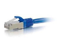 C2G Cat6a Booted Shielded (STP) Network Patch Cable - Cavo Patch - RJ-45 (M) a RJ-45 (M) - 20 m - STP - Cat 6a - Stampato, antigroviglio, incagliato - Blu