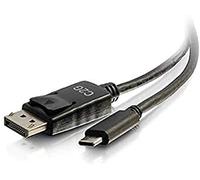 C2G - Cavo adattatore USB C a DisplayPort da 1,8 m, colore: Nero - Adattatore audio e video 4K adatto per Mac, Windows, Dell, Google, Lenovo e altri