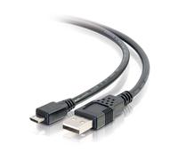 C2G Cavo da USB 2.0 A a Micro-B M/M da 2 m - Nero [2 m] (C2G 6.6ft USB to Micro