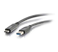 C2G Cavo di alimentazione e trasferimento dati da USB-A a USB-C 3.0 3A da 1,8 m, adatto per l'uso con Galaxy S9/8+, MacBook Pro, iPad Pro, Google Pixel, Chromebook, Nexus, Huawei, Nintendo Switch e