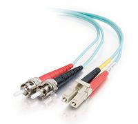 C2G - Cavo Duplex multifunzione in PVC, a fibra ottica, lunghezza 1 m, LC-ST 10 GB, 50/125 OM3 10m