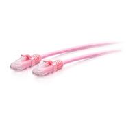 C2G Cavo Ethernet CAT6A extra flessibile da 3 m, ideale per l'uso con router, modem, Internet, Wifi Box, Xbox, PS5, Smart TV, Sky Q, telecamera IP, per velocità Internet ultra veloci, colore: Rosa