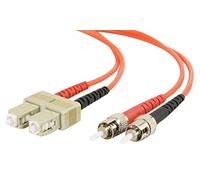 C2G Cavo in fibra ottica/fibra ottica da 2 m per Ethernet veloce, canale in fibra, ATM e cavo patch Gibabit SC/ST LSZH Duplex Multimode 50/125