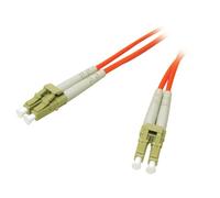 C2G Cavo in fibra ottica/fibra ottica per Fast Ethernet, canale in fibra, ATM e Gibabit, cavo patch LC/LC Duplex multimodale 62,5/125 mm LSZH, lunghezza 15 m
