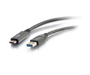 C2G Cavo USB 3.0 M/M da USB C a USB A da 1,8 m - Nero (C2G 6ft USB C to USB A Ca