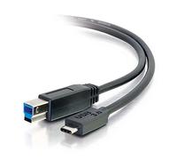 C2G Cavo USB, cavo USB 3.0, cavo USB C a B, compatibile con tablet Thunderbolt 3, Chromebook Pixel, Samsung Galaxy TabPro S, LG G6, MacBook, nero, 1,82 metri, Cables to Go 28866