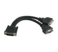 C2G LFH/DMS 59 / DVI-I Female, HD15 F 0,2 m Nero