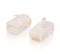 C2G RJ45 Cat5 Modular Plug for Round Stranded Cable 50pk