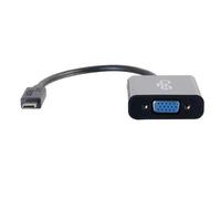 C2G Adattatore da USB C a VGA per Mac, Lenovo e altri, Full HD USB 3.1 USB-C a VGA HD15, nero