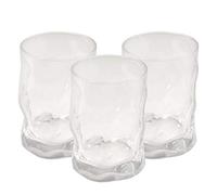 Set 3 Bicchieri da Tavola Acqua Vino Sorgente in Vetro Trasparente 300 cc