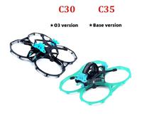C30 138mm 3 pollici C35 152mm 3.5 pollici in fibra di carbonio Cinewhoop telaio protezione compatibile con droni RC Freestyle(C35 Analog Grey)