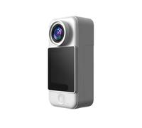 C300 Pocket Action Camera 4K/30FPS Batteria lunga Stabilizzazione GIROCOLARE a 6 assi 5G WiFi Webcam remota Sport DV Shooting Cam(C300 Pocket White)