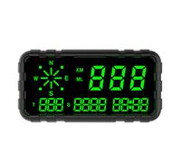 C3012 HUD Tachimetro Contachilometri Bussola Display GPS Display Digitale Grandi Caratteri Universali per Tutte Le Auto