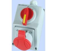 Interruttore rotativo CEE rosso Socket 32A 5 pin 3 fase 415V IP54