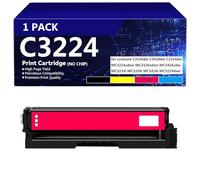 C3224 Compatibile per Lexmark C3210K0 C3210C0 C3210Y0 C3210M0 Cartucce Toner Sostituzione ad Alto Rendimento per Lexmark C3326DW C3426DW C3224DW MC3224ADWE Stampante,Magenta-2000 Pages